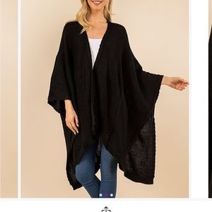 Black Handkerchief Kimono